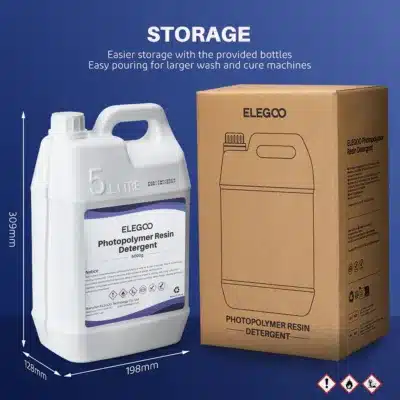 4th Dimension S.A - 3D Printing Experts - ELEGOO Photopolymer Resin Detergent 5KG