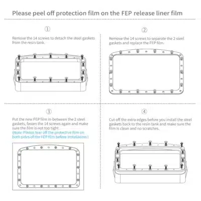4th Dimension S.A - 3D Printing Experts - ELEGOO Mars 4/5/5 Ultra FEP Release Film