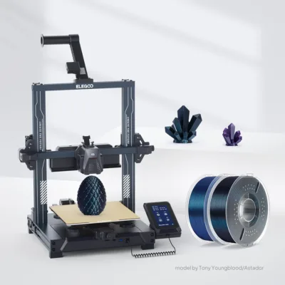 4th Dimension S.A - 3D Printing Experts - ELEGOO PLA Galaxy Filament 1.75mm Colored 1KG Peacock Blue