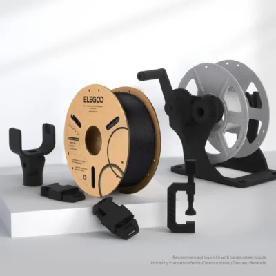 4th Dimension S.A - 3D Printing Experts - ELEGOO PLA-CF Filament 1.75mm Colored 1KG Black