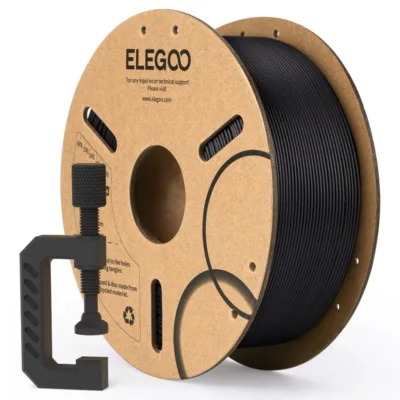 4th Dimension S.A - 3D Printing Experts - ELEGOO PLA-CF Filament 1.75mm Colored 1KG Black