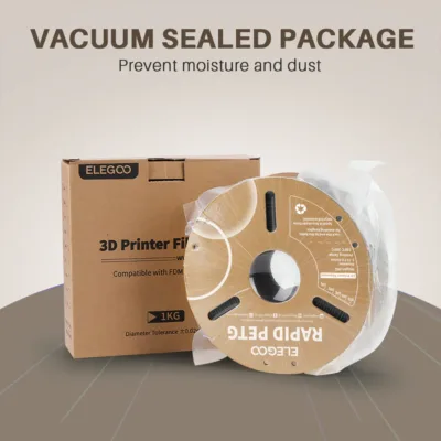 4th Dimension S.A - 3D Printing Experts - ELEGOO Rapid PETG Filament 1.75mm 1KG Grey